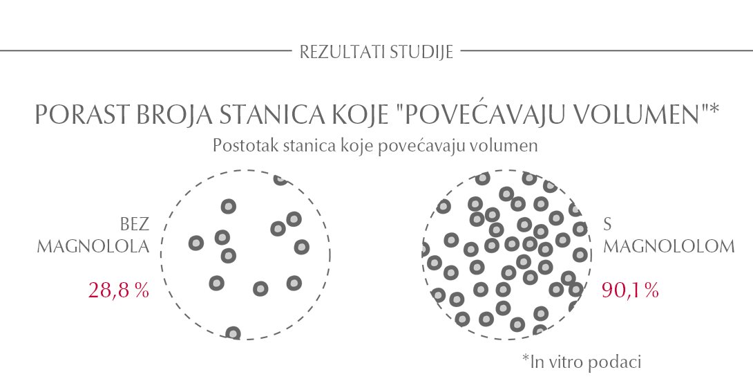 Magnolol uzrokuje povećanje broja stanica koje koži daju volumen